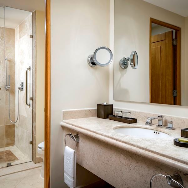 Master Queen Suite Offering Bath Amenities at Grand Velas Riviera Nayarit